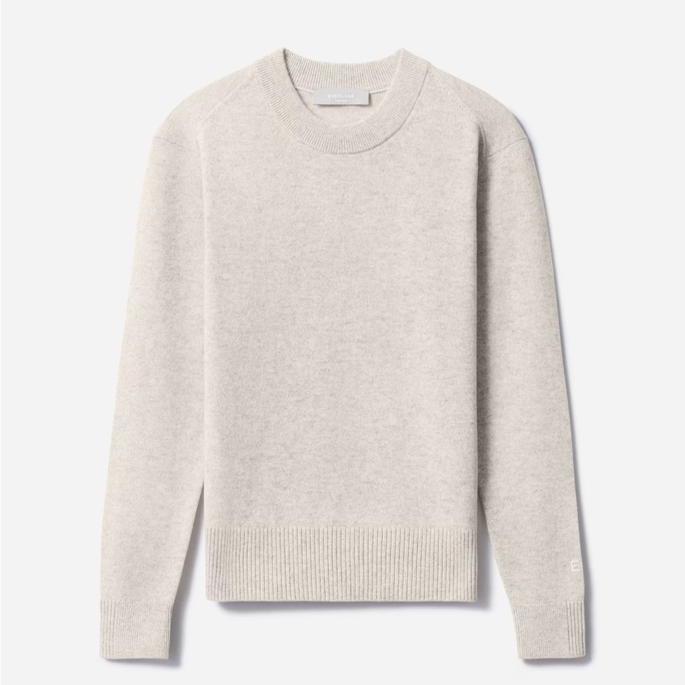 Everlane cashmere crew, canvas, small